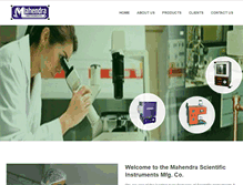 Tablet Screenshot of mahendrascientific.com